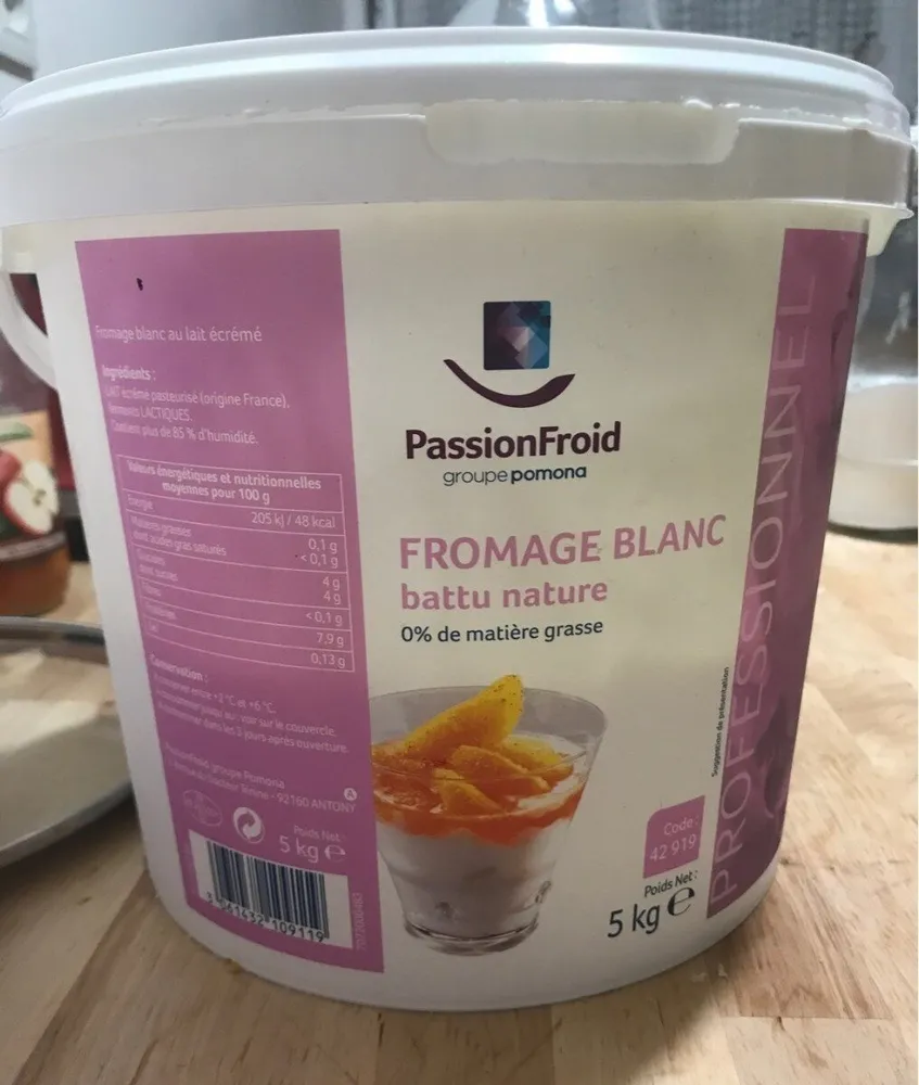 Fromage blanc nature 0% MG