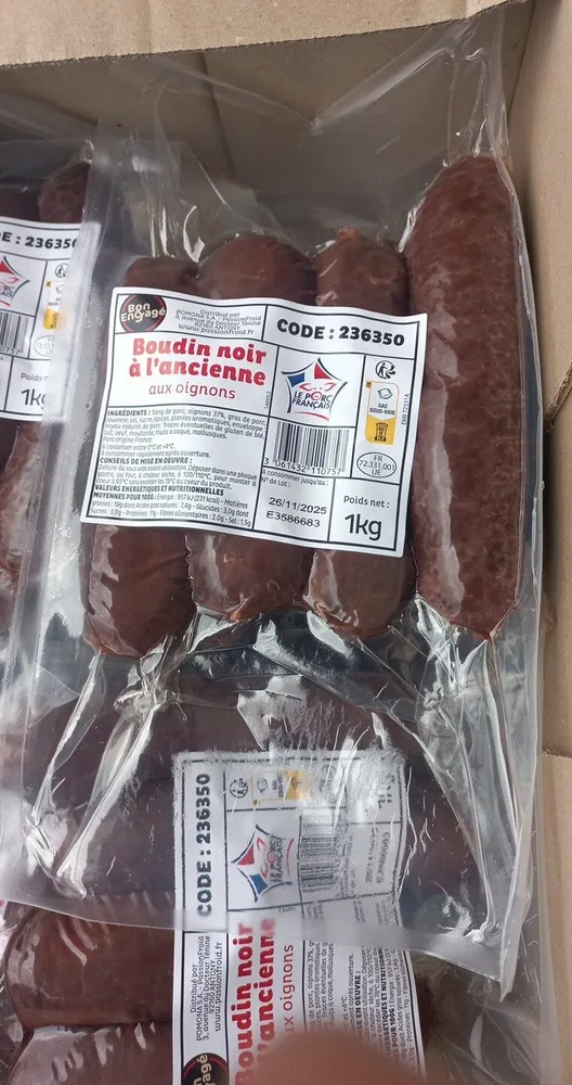 Boudin noir à l’ancienne aux oignons
