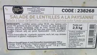 Salade de lentilles a la paysanne