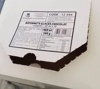 Bátonnets Glacés Chocolat