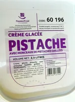 Crème Glacée Pistache avec Morceaux de Pistaches Grillées