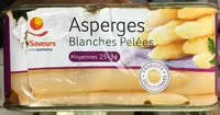Asperges blanches pelées moyennes