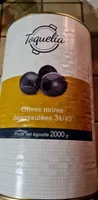 Olives noires dénoyautées confites 34/40