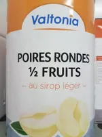 Poires rondes 1/2 fruits