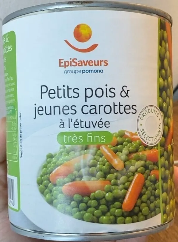 Petits pois and jeunes carottes