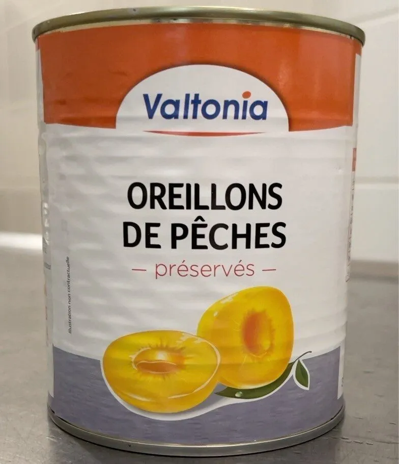 Oreillons de pêches préservés