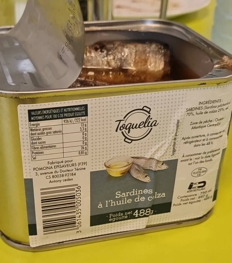 Sardine à l'huile de colza
