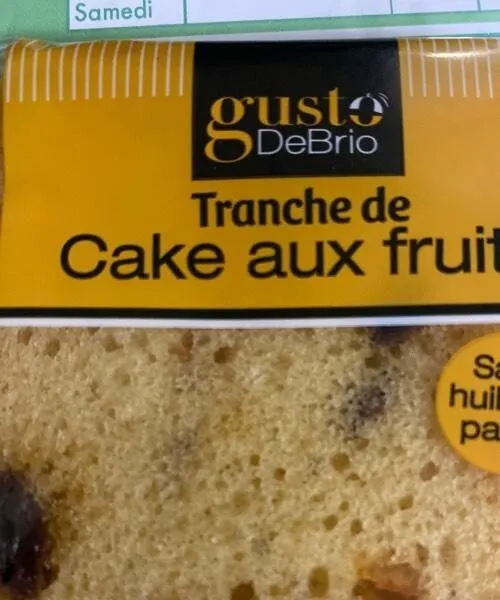 Tranche de cake au fruit