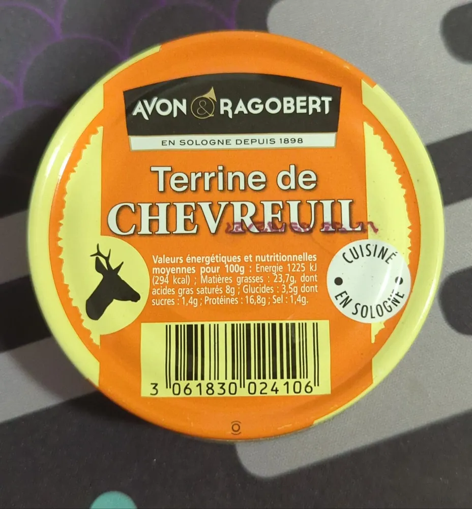 Terrine de chevreuil