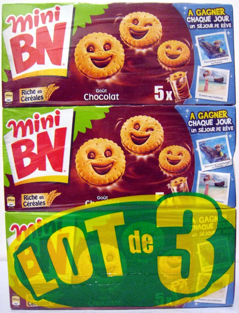 Mini BN Goût Chocolat (lot de 3)