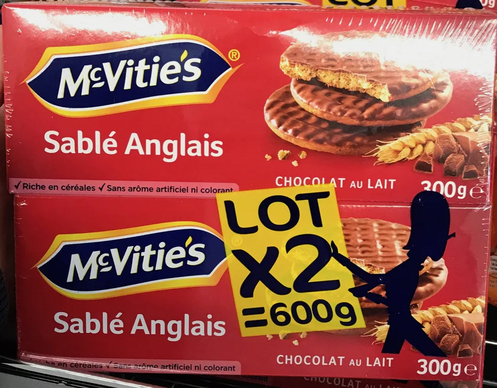 Sablés Anglais Chocolat au Lait (lot x2)