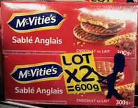 Sablés Anglais Chocolat au Lait (lot x2)