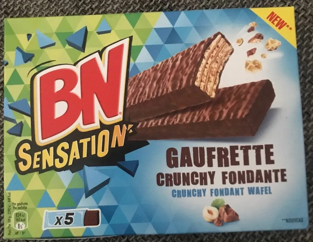 Gaufrette crunchy fondante