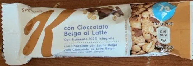 Barretta con cioccolato belga al latte