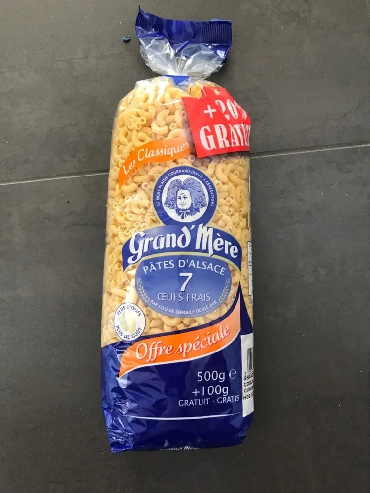 Pâte d'alsace 7 oeufs frais au kilo