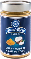 Sauce curry Madras & Lait de coco