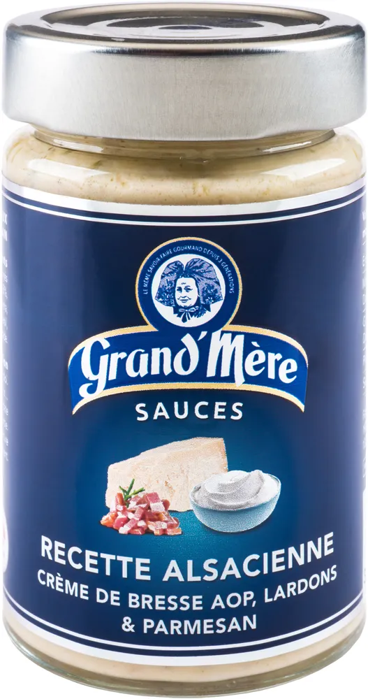 Sauce Recette Alsacienne- crème de bresse AOP, lardon & parmesan