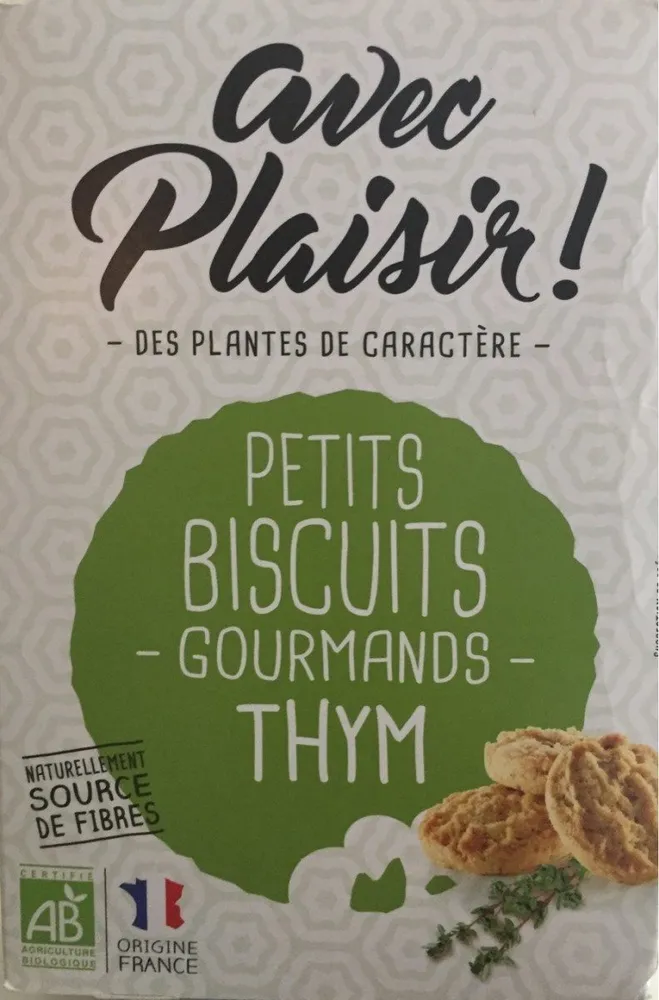 Petits biscuits gourmands thym
