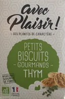 Petits biscuits gourmands thym