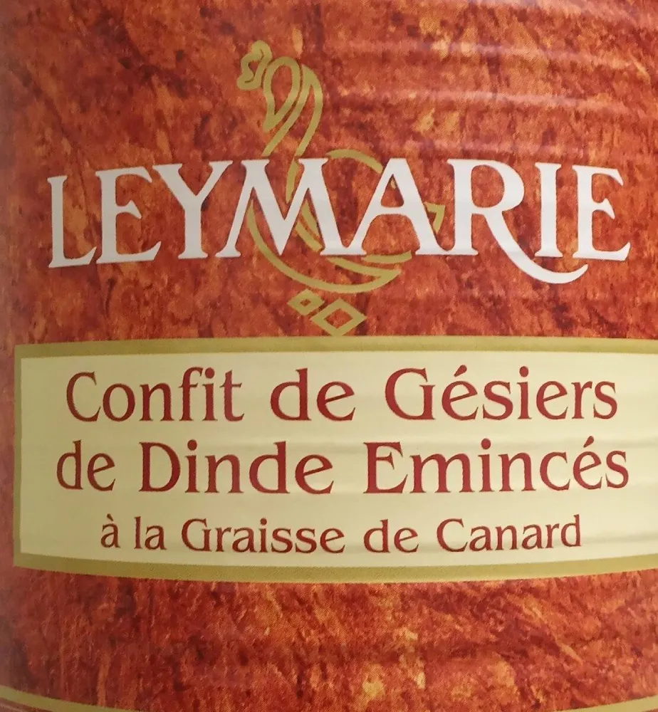 Confit de gésiers de dinde émincés