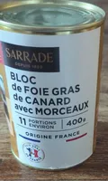 Bloc de foie gras avec morceaux