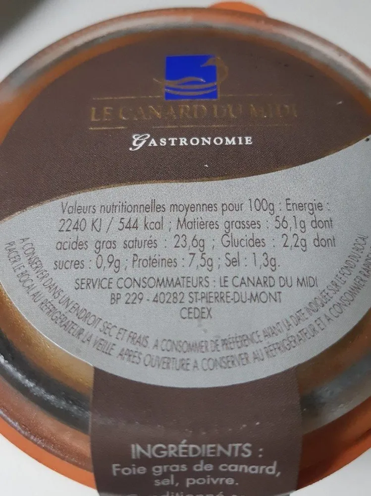 Foie Gras de canard entier