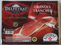 Jambon de Bayonne, grandes tranches