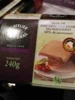Bloc de fois gras de canard du Sud-Ouest