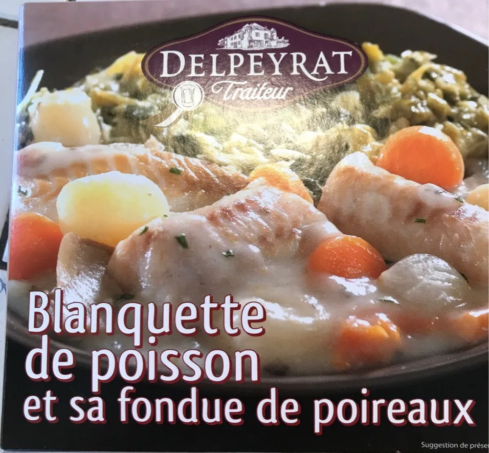 Blanquette de poisson et sa fondue de poireaux