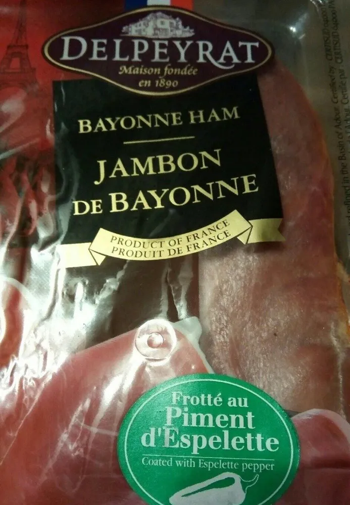 Jambon de Bayonne au piment d'Espelette