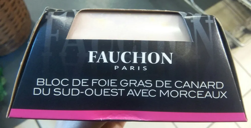 Bloc de foie gras de canard du Sud-Ouest avec morceaux