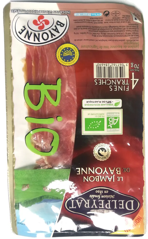 Jambon de Bayonne - 4 fines tranches
