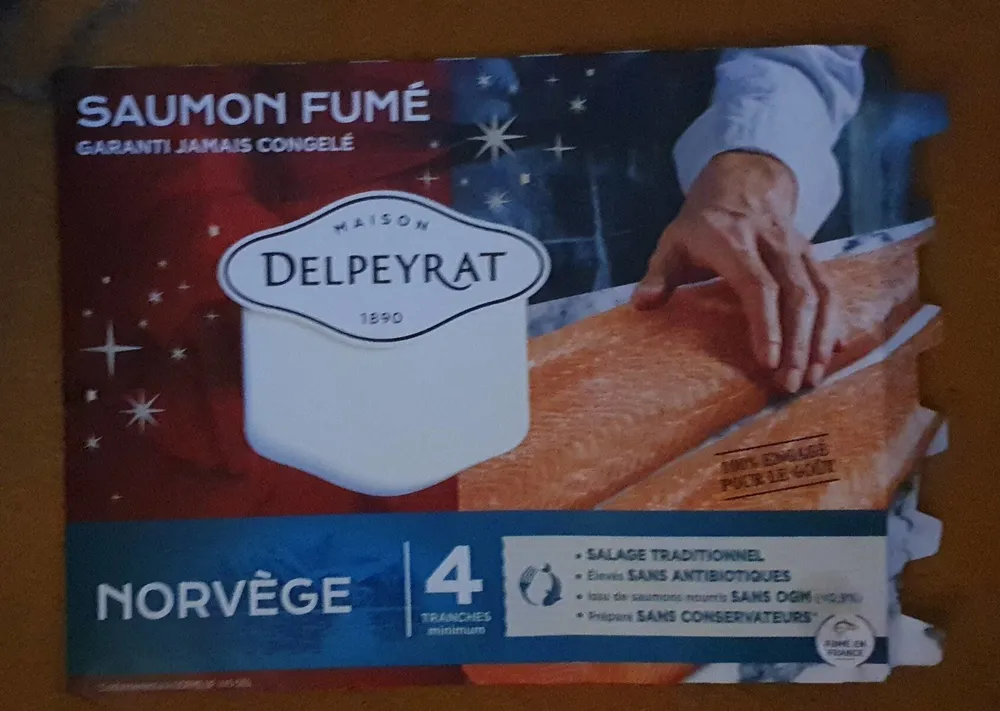 Saumon fumé  Garanti jamais congelé