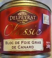 Delpeyrat classic bloc de foie gras de canard de France