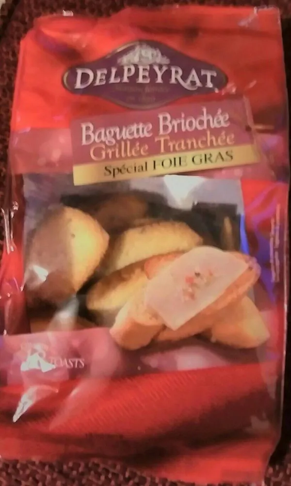 Baguette briochée grillée  tranchée