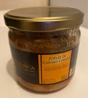 Poêlé de canard confit sur lit de petits légumes