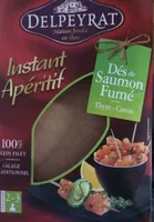 Dès de saumon fumé