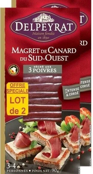 Magret de canard séché 3 poivres