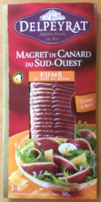 Magret de Canard du Sud-Ouest fumé au bois de hêtre