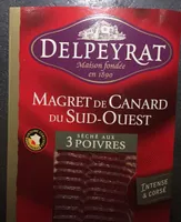 Magret de Canard du Sud-Ouest Séché aux 3 Poivres