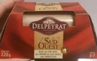 Bloc de foie gras de canard du Sud-Ouest avec morceaux