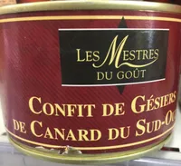 Confit gésiers de canard du sud-ouest