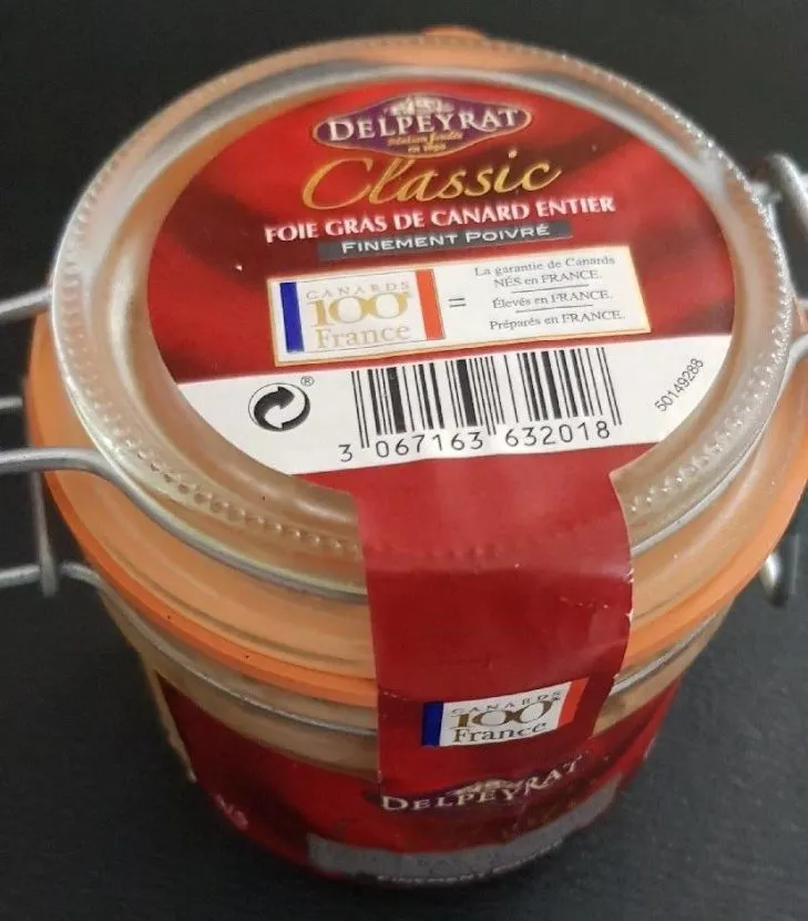 Classic - Foie gras de canard entier finement poivré