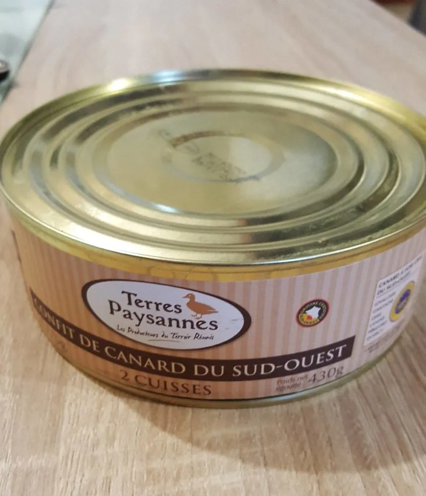 Confit de canard du sud-ouest 2 cuisses