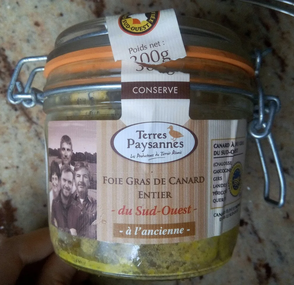 Foie gras de canard entier du Sud-Ouest à l'ancienne