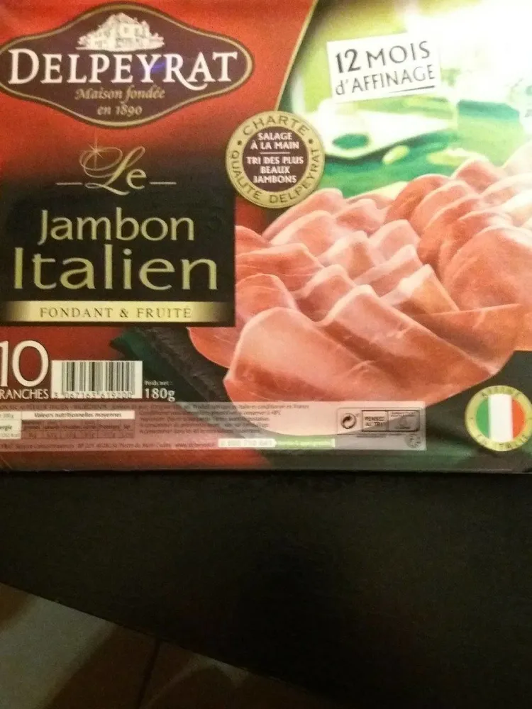 Le jambon Italien