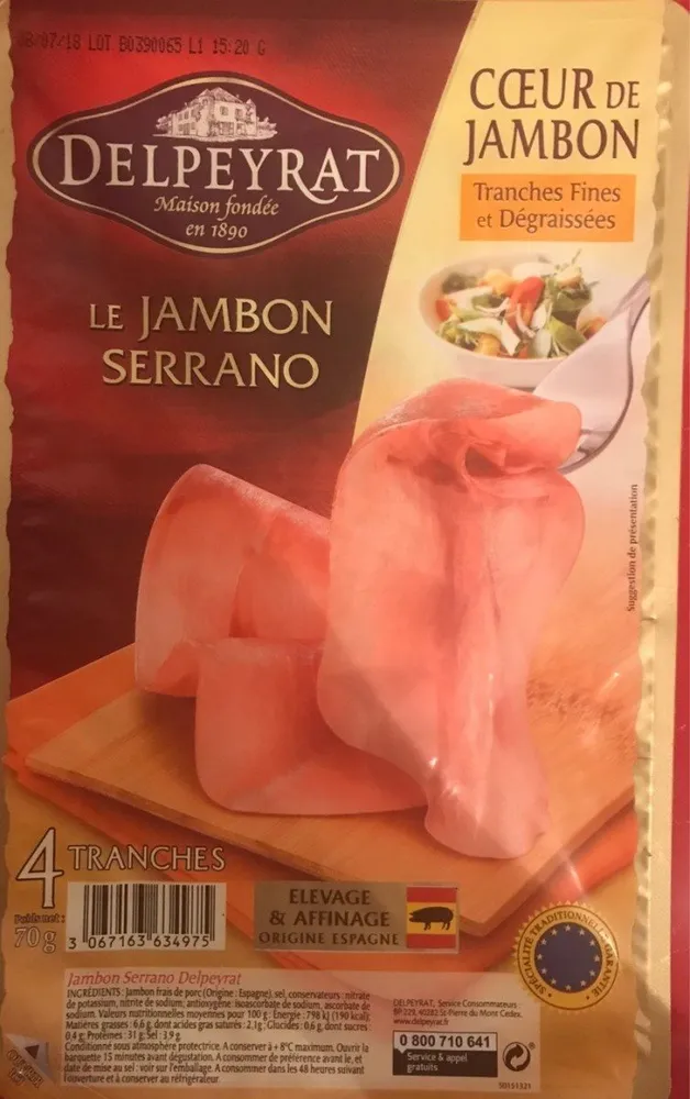 Le jambon serrano