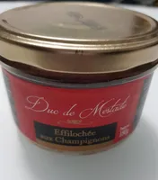 Effilochée aux champignons
