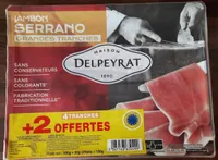 Jambon Serrano grandes tranches