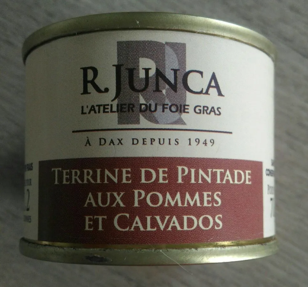 Terrine pintade aux pommes et Calvados